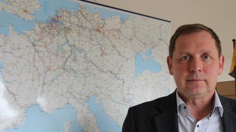 Jean-Marc Thomas, directeur général de la Compagnie française de navigation rhénane : « En Allemagne, l’activité se maintient, le trafic sur le Danube est non impacté. » © D. PÉRONNE